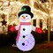 GOOSH 8FT Animated Waving Snowman Inflatable with LED Lights for Outdoor Christmas Décor